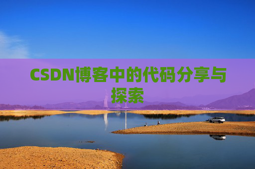 CSDN博客中的代码分享与探索